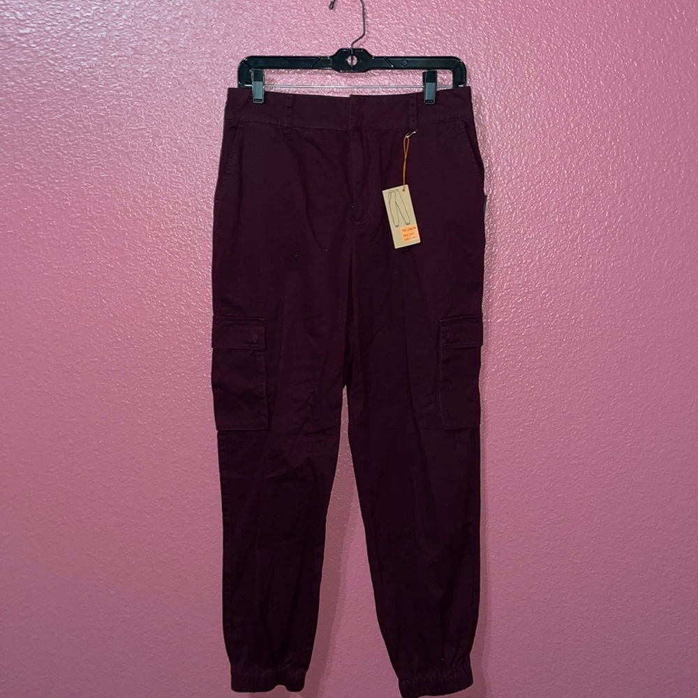 Burgundy cargo pants